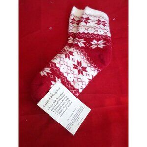 1 Pair Cozy Double Layer Aloe Infused Women Crew Cuddly Comfy Soft Sock 4-10